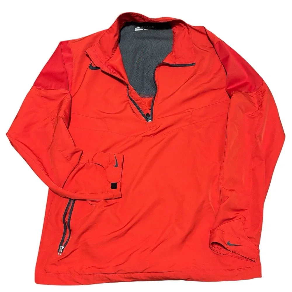 Nike Golf‎ Windbreaker Mens Medium Pullover Wind Top 416283-657 Half Zip